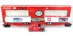 K-line Coca Cola 1991 Ttax Articulated Flat Cars W/ Tractor & Trailers, Gauge. Fixed Price $60.00.