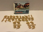 Vintage Atlantic Far-west Story Caccia Bisonte Light Brown Ho Scale Figures. Fixed Price $28.00.