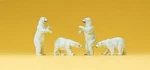 Preiser 79716 Scale Animals Polar Bears PKG(4). Fixed Price $18.99.