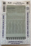 Microscale Ho Decal-union Pacific (la&sl/osl/owr&n) Steam Locomotives #87-63. Fixed Price $6.50.