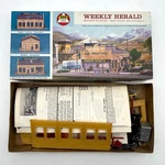 Ahm 5858:598 Weekly Herald Printing Building Model Kit Multicolored Ho Scale. Fixed Price $18.95.