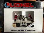 Lionel Santa Hand Car Operating 6-18408. Fixed Price $60.00.