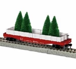 Lionel Ho Scale Christmas Gondola With Trees #2454080 North Pole. Fixed Price $49.00.