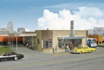 Art Deco Silver Springs Bus Terminal Ho Scale Kit Walthers 933-2934 New Oop. Fixed Price $76.95.