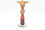Vintage 1930'S Marx Pre-war Caution High Speed Trains Sign Two Sided. Fixed Price $24.00.