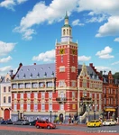 Kibri 38381 Ho Scale Town Hall Leer In Brick With Clock Tower. Fixed Price $136.09.