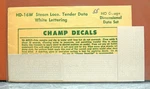 Champ Ho Steam Loco Tender Data White Lettering Decal Set # HD-16W Budget. Fixed Price $7.20.