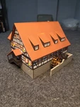 Faller SCALE#191771 Linde Guest House Motorized Water Wheel Light Fully Built. Fixed Price $89.99.