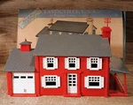 Vintage Plasticville Usa Story Colonial House Kit LH-4 129 Red/gray. Fixed Price $19.99.