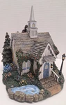 Hawthorne Village 2001 Thomas Kinkade Seaside Chapel #79736. Fixed Price $29.99.