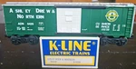 K-line K-6429, Ashley Drew & Northern Boxcar. (F71). Fixed Price $15.95.