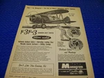 1962: 1/48 Monogram Hobby Kits "grumman F3F-3"..1-PAGE Sales Ad (759RR). Fixed Price $8.99.
