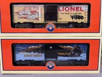 Lionel 6-39321 Art Box Car Pack 6-39322, 6-35192 (lake). Fixed Price $75.00.