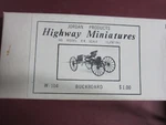 Jordan Highway Miniatures Buckboard Ho Kit W-104 Mint Box. Fixed Price $9.95.