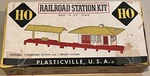 Vintage Bachmann Plasticville HO-100 Railroad Station Kit New Original Box. Fixed Price $16.99.