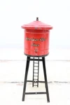 Pre War American Flyer Lines Gauge Tin Water Tower Red And Black Ladder #2020. Fixed Price $28.00.