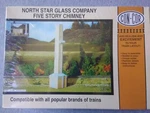 Con-cor Ho Scale North Star Glass Company Five Story Chimney #002-009071 Ts. Fixed Price $14.99.