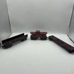 Marx Train Car Lot Canadian Pacific 339234 Gondola At&st 1977 Caboose Cb&q 5545. Fixed Price $29.99.