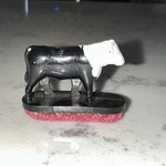 Vintage American Flyer XA771-1 S Gauge Black And White Cow Figure. Fixed Price $10.50.