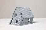 Ho Scale Weathered Barn Shack - 1:87 Model Railroad Accessory Rustic Dilapidat. Fixed Price $20.69.