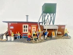 Vintage Revell T-9030:129 Sand & Pump House Fully Assembled/hand Painted. Fixed Price $42.00.