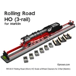 Ho Scale 3-RAIL (for Marklin) Rolling Road W/ Wheel Cleaning Model Trains. Fixed Price $185.00.