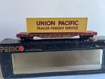 Pemco 3454-011 Ho Scale 53' Flat Car (ds 1038) With Union Pacific Trailer !. Fixed Price $19.95.