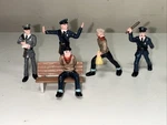 Railking By Mth 30-11056 Piece Figure Lot Cops & Robbers Scale Train Scenery. Fixed Price $9.95.
