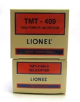 Lionel TMT-411 Truck-heli Set: TMT-409 Ford Pickup & TMT-418H-A Helicopter. Fixed Price $59.99.