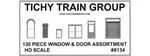 Tichy H.o. Scale #8134 Window & Door Assortment Ii -. Fixed Price $26.04.