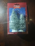 Cobblestone Corners Winter Village Miniatures Tree 2 Pc. Fixed Price $10.88.