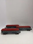Lionel Prewar 2640/2640/2641 Blue Alum Roofs Passenger Cars. Fixed Price $149.95.