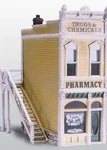 New Woodland Ho Structure Kit Pharmacy D221. Fixed Price $32.39.