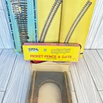 Train Track Ho Atlas Brass #2 Turnout, 72" Picket Fence, 18" Radius Tunnel. Fixed Price $28.43.