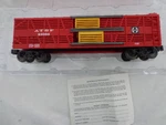 "o" 0-27 Lionel Santa Fe Stock Car Opening Split Doors Die Cast Sprung Trucks. Fixed Price $59.90.