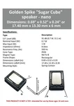 Golden Spike GS1511H68 Ohm Nano Sugar Cube Speaker. Fixed Price $14.23.