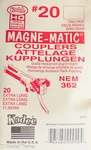 Kadee Ho #20 European-style Mount Knuckle Coupler Extra-long Underset. Fixed Price $9.95.