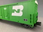 Gauge Mth 20-90014E Burlington Northern Double Door Plug Boxcar O1050. Fixed Price $64.98.