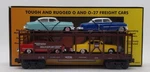 Mth 30-7628 Gauge Auto Carrier Flatcar With Ertl Cars #4952 Ex/box. Fixed Price $36.95.
