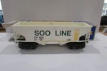 Gauge K-line K-6228 Soo Classic Covered Hopper. Fixed Price $19.95.