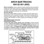 Micro Trains Z Scale Arch Bar Trucks Pair 00402001. Fixed Price $9.68.