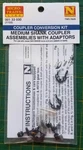 Micro Trains 001 030 (1133) Med Shank Cplr Assemblies W/adaptors Conversion. Fixed Price $12.00.