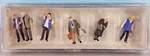 Six Preiser Ho Scale Factory-painted Figures #10544 "travelers Assistance". Fixed Price $14.99.