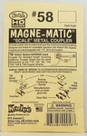Ho Scale Kadee #58 Metal Couplers Medium Centerset (2PR). Fixed Price $6.89.