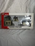 Walthers 933-2803 Ho Trackside Structures Set Cream Siding Railroad Green Trim. Fixed Price $19.00.
