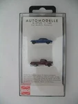 Busch Scale Vehicle 8320:BLUE Buick Sedan & Maroon Chevrolet Pickup Truck, Mib. Fixed Price $29.00.