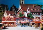 Faller 140320 Ho Scale Midway Game Booths -- 3-7/8 X 1-1/4" 9.6 3.2CM. Fixed Price $54.99.