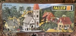 Faller B-244 Church + 3 Little Houses New Original Box. Fixed Price $29.00.