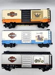 Mth Premier Harley Davidson Boxcar Set Of 3 / Read Description. Fixed Price $159.99.