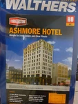 Walthers Cornerstone #933-3764 Ashmore Hotel Kit 8-5/8 X 4-7/16 13-7/8". Fixed Price $50.98.